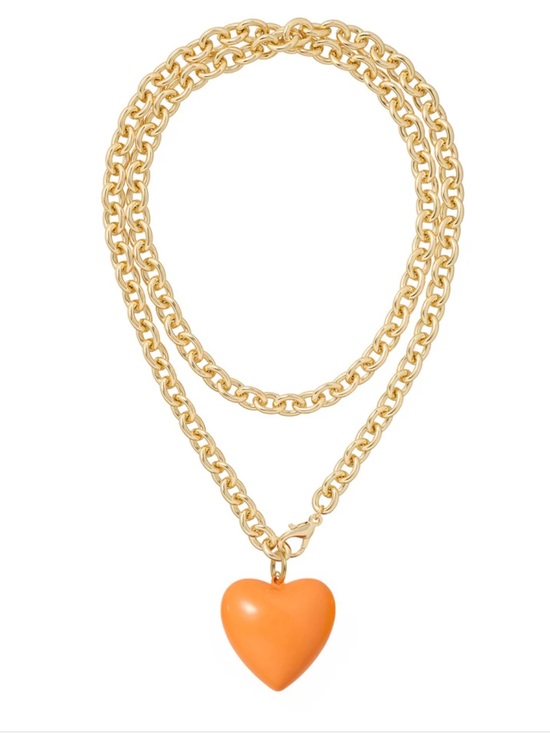 Roxanne Assoulin Jewelry - NWOT Roxanne Assoulin The Big Puffy Heart Charm Necklace